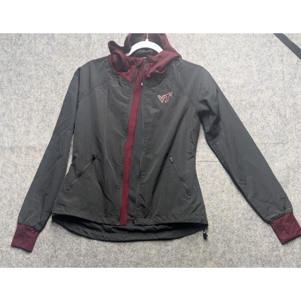 Virginia Tech Jacket Women's Small Nike Full Zip Hoodie Sweatshirt Hokies